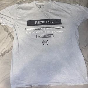 Light Grey Reckless Crewneck T-Shirt